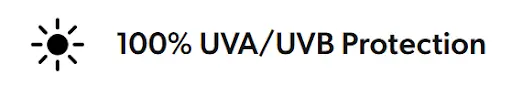 100 UVA/UVB Protection