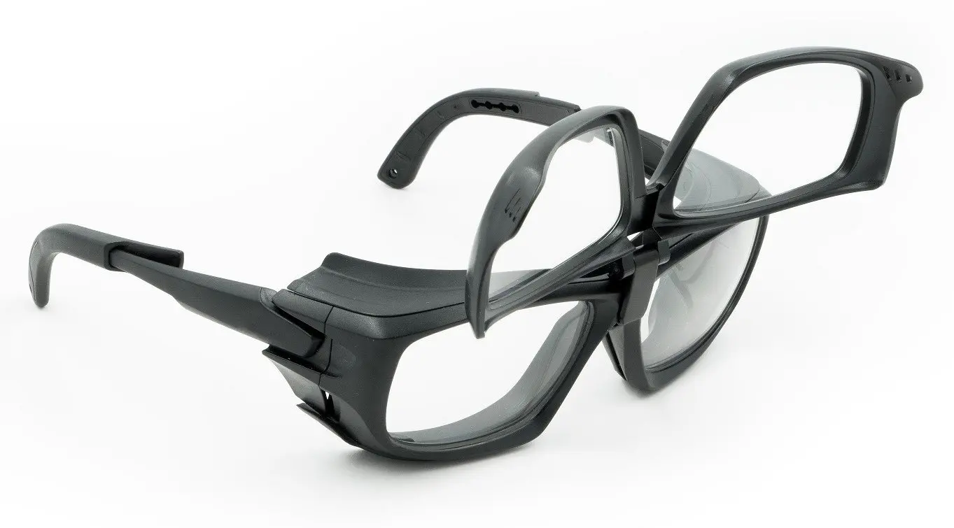 メガネ・老眼鏡 QuietFrames Silent Black Black/Clear Retro-Vintage Acetate Rectangle Eyeglasses - Evette